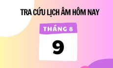 Lịch âm 9/8 - Âm lịch hôm nay 9/8 - Lịch vạn niên ngày 9/8/2025