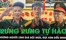Những người lính già đội mưa, rưng rưng tự hào trong ngày hội kỷ niệm 80 năm Quốc khánh