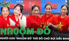 Người dân nô nức ra đường, ‘nhuộm đỏ’ các cung đường Thủ đô trước thềm Đại lễ A80