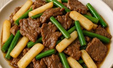 Hoài sơn xào thịt bò - Món ăn bổ dưỡng trong mùa thu