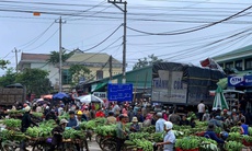 Di dời chợ chuối sau vụ xe tải lao vào chợ khiến nhiều người thương vong