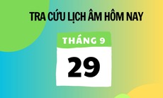 Lịch âm 29/9 - Âm lịch hôm nay 29/9 - Lịch vạn niên ngày 29/9/2025