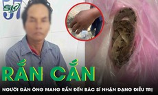 Bị rắn cắn sưng vù bàn tay, người đàn ông mang cả rắn đến viện để bác sĩ nhận dạng