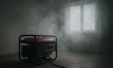 Hai bố con tử vong nghi ngạt khí từ máy phát điện