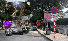 Biển cấm dừng đỗ theo giờ tại Khương Đình bị phớt lờ, tài xế ô tô ngang nhiên vi phạm