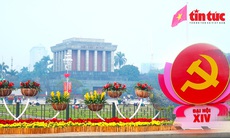 Phố phường Hà Nội rực rỡ cờ hoa chào mừng Đại hội Đảng lần thứ XIV