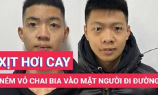Kinh hãi cảnh 2 thiếu niên rượt đuổi, ném vỏ chai bia vào người đi đường để cướp xe máy