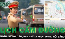 Phương án phân luồng giao thông ở Hà Nội từ 19-25/1 phục vụ Đại hội Đảng XIV và lộ trình thay thế