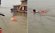 Giải cứu khẩn cấp người nhảy cầu Vĩnh Tuy chiều 3/1