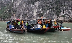 Bắt 30 người trong vụ đánh bạc giữa Vịnh Hạ Long