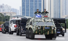 Công an diễn tập phương án bảo vệ Đại hội Đảng