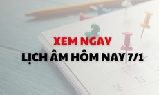Lịch âm 7/1 - Âm lịch hôm nay 7/1 - Lịch vạn niên ngày 7/1/2026