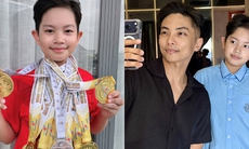 Phan Hiển 'giật mình' vì sự cao lớn của con trai 10 tuổi