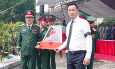Truy điệu, an táng 14 hài cốt liệt sĩ tại Hội An