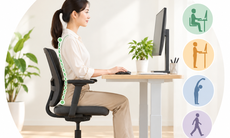 3 tư thế làm việc giúp hạn chế tích mỡ bụng, gù lưng