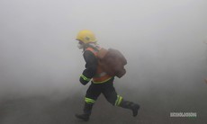 Xuyên màn khói, diễn tập chữa cháy tại cảng ICD Mỹ Đình