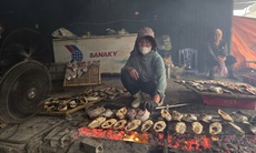 Làng cá nướng Cửa Lò thức cùng lửa Tết