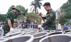 Cận cảnh các trận địa pháo hoa ở Hà Nội trước thời khắc đón Giao thừa