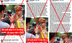 Cục CSGT bác bỏ thông tin phạt 5 triệu đồng người quay video CSGT làm nhiệm vụ