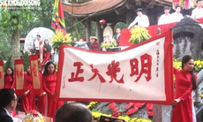 Khai bút đầu Xuân Bính Ngọ tại Đền thờ Vạn thế sư biểu Chu Văn An