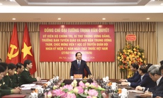 Trưởng Ban Tuyên giáo và Dân vận Trung ương thăm, chúc mừng Viện Y học cổ truyền Quân đội dịp 27/2