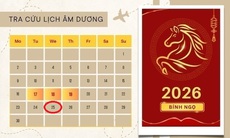 Lịch âm 25/2 - Âm lịch hôm nay 25/2 - Lịch vạn niên ngày 25/2/2026