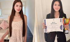 Con gái Hoa hậu Phương Lê 14 tuổi có chiều cao 1m7, học giỏi, ước mơ làm luật sư