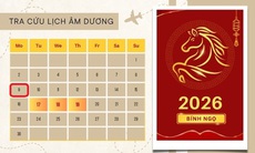 Lịch âm 9/2 - Âm lịch hôm nay 9/2 - Lịch vạn niên ngày 9/2/2026