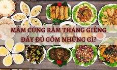 Mâm cúng Rằm tháng Giêng 2026 gồm những gì? Nên cúng trong nhà hay ngoài trời?