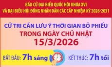 Ngày bầu cử - khẳng định sức mạnh đại đoàn kết và khát vọng phát triển quốc gia