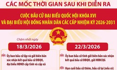 Các mốc thời gian quan trọng sau cuộc bầu cử