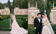 Hoa hậu Đỗ Thị Hà 'lộ' thêm ảnh cưới bên châu Âu