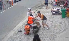 Mâu thuẫn nhận hàng, người đàn ông đánh nữ shipper
