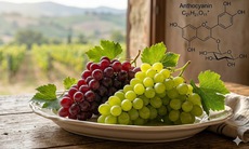 Nho đỏ hay nho xanh: Loại nào giàu chất chống oxy hóa và thực sự tốt hơn?