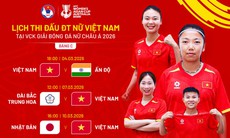Lịch thi đấu của đội tuyển nữ Việt Nam tại Asian Cup nữ 2026 mới nhất