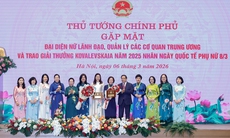 Thủ tướng: Phụ nữ không chỉ giữ lửa gia đình mà còn mở 'chìa khóa' phát triển của quốc gia, dân tộc