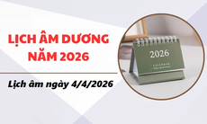Lịch âm hôm nay 4/4 - Âm lịch 4/4 - Lịch vạn niên ngày 4/4/2026