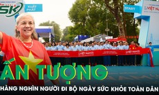 Ấn tượng hàng nghìn người đi bộ diễu hành hưởng ứng Ngày Sức khỏe toàn dân