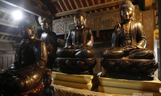Chiêm ngưỡng bàn thờ Phật bằng đá 650 năm tuổi thời Trần ở Hà Nội