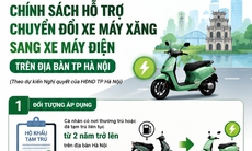 Dự kiến các mức hỗ trợ người dân chuyển xe máy xăng sang xe điện
