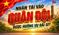 Nhân tài vào quân đội được hưởng ưu đãi gì?
