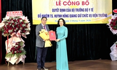 Bộ Y tế công bố quyết định bổ nhiệm Viện trưởng Viện Sốt rét - Ký sinh trùng - Côn trùng Quy Nhơn