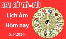 Âm lịch hôm nay 5/5 - Lịch âm 5/5 - Lịch vạn niên ngày 5/5/2026