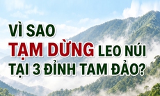 Vì sao tạm dừng leo núi tại 3 đỉnh ở Vườn quốc gia Tam Đảo?
