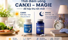 Canxi và magie nên uống lúc nào để phát huy tối đa hiệu quả?