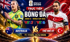 Kênh và link xem trực tiếp Australia vs Thổ Nhĩ Kỳ - World Cup 2026 ngày 14/6
