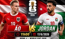Kênh và link xem trực tiếp Áo vs Jordan - World Cup 2026 ngày 17/6