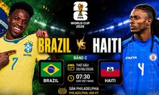 Kênh và link xem trực tiếp Brazil vs Haiti - World Cup 2026 ngày 20/6