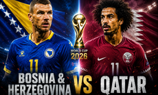 Kênh và link xem trực tiếp Bosnia vs Qatar - World Cup 2026 ngày 25/6
