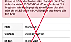 Làm gì khi nhận tin nhắn thông báo vi phạm giao thông?